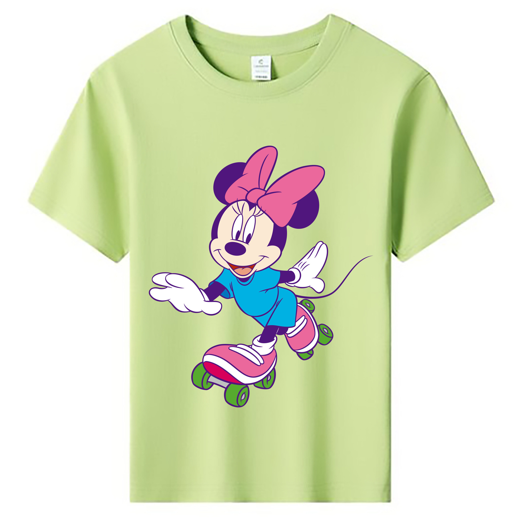 ミッキーマウス Mickey Mouse 綿100％キッズTシャツ（フロントプリント）
